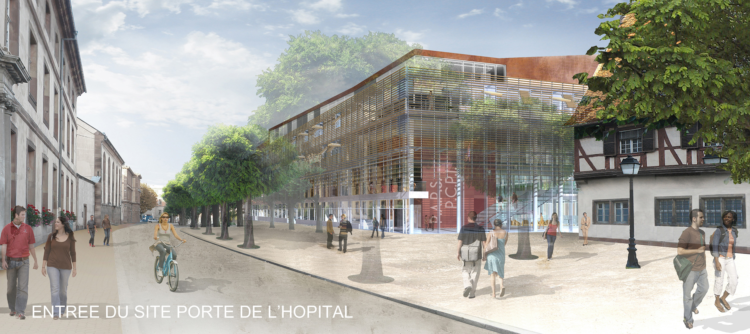 Entrée Porte de l'Hôpital - PAPS-PCPI / Strasbourg