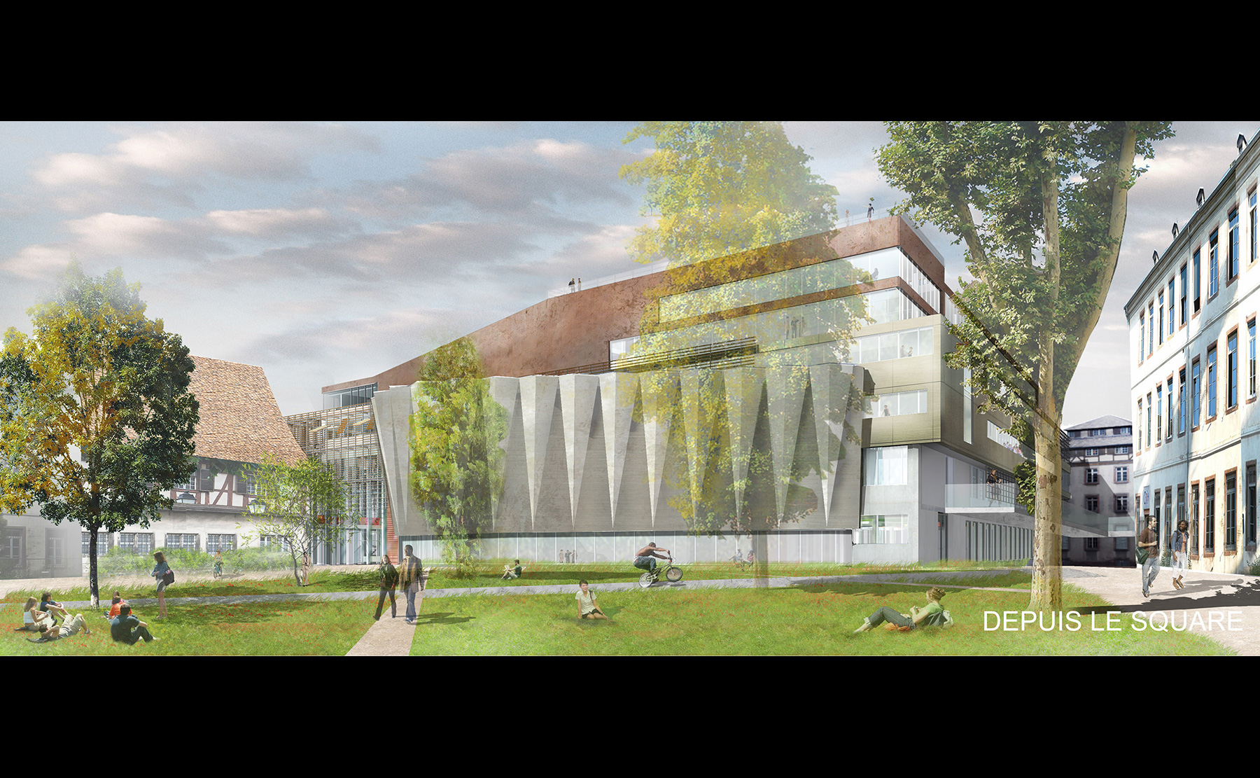 Depuis le square - PAPS-PCPI / Strasbourg