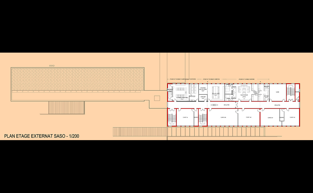 Etage externat - Restructuration du Lycée Storck / Guebwiller