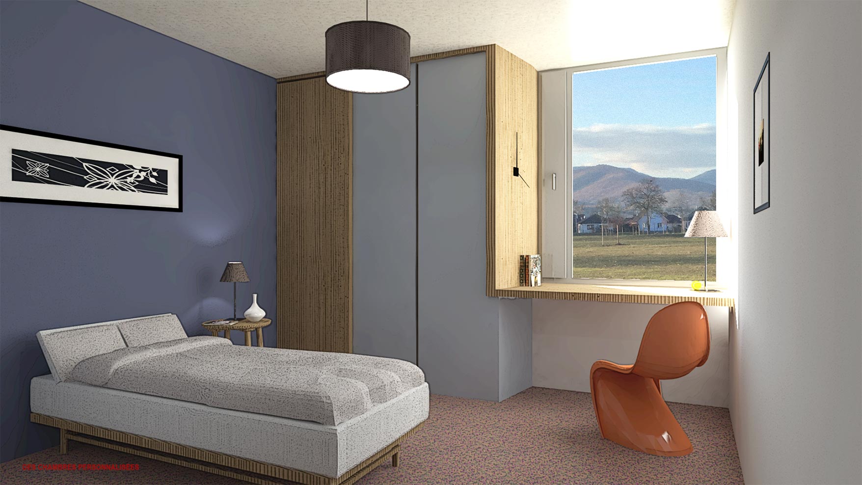 Des chambres personnalisées - Foyer d'accueil spécialisé de 44 lits / Colmar