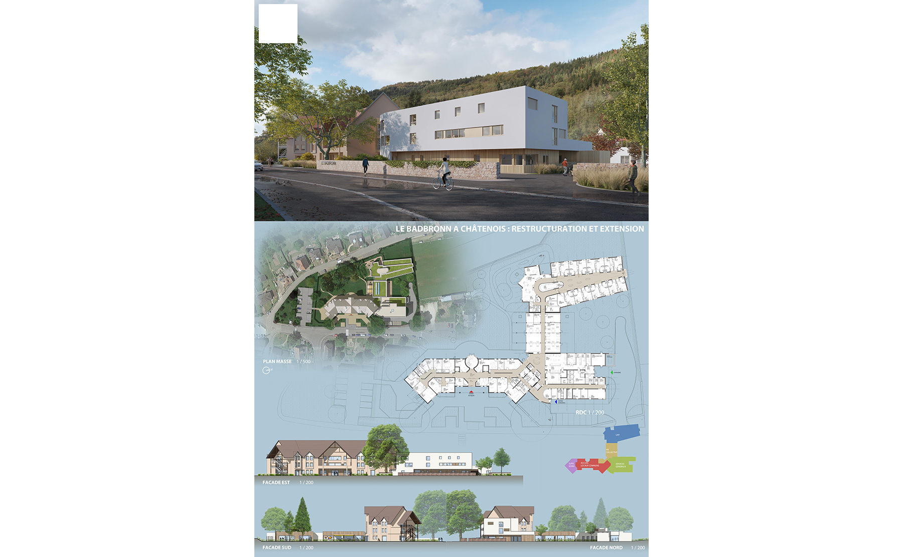 Planche 1 - Restructuration et extension de l'EHPAD du Badbronn / Châtenois