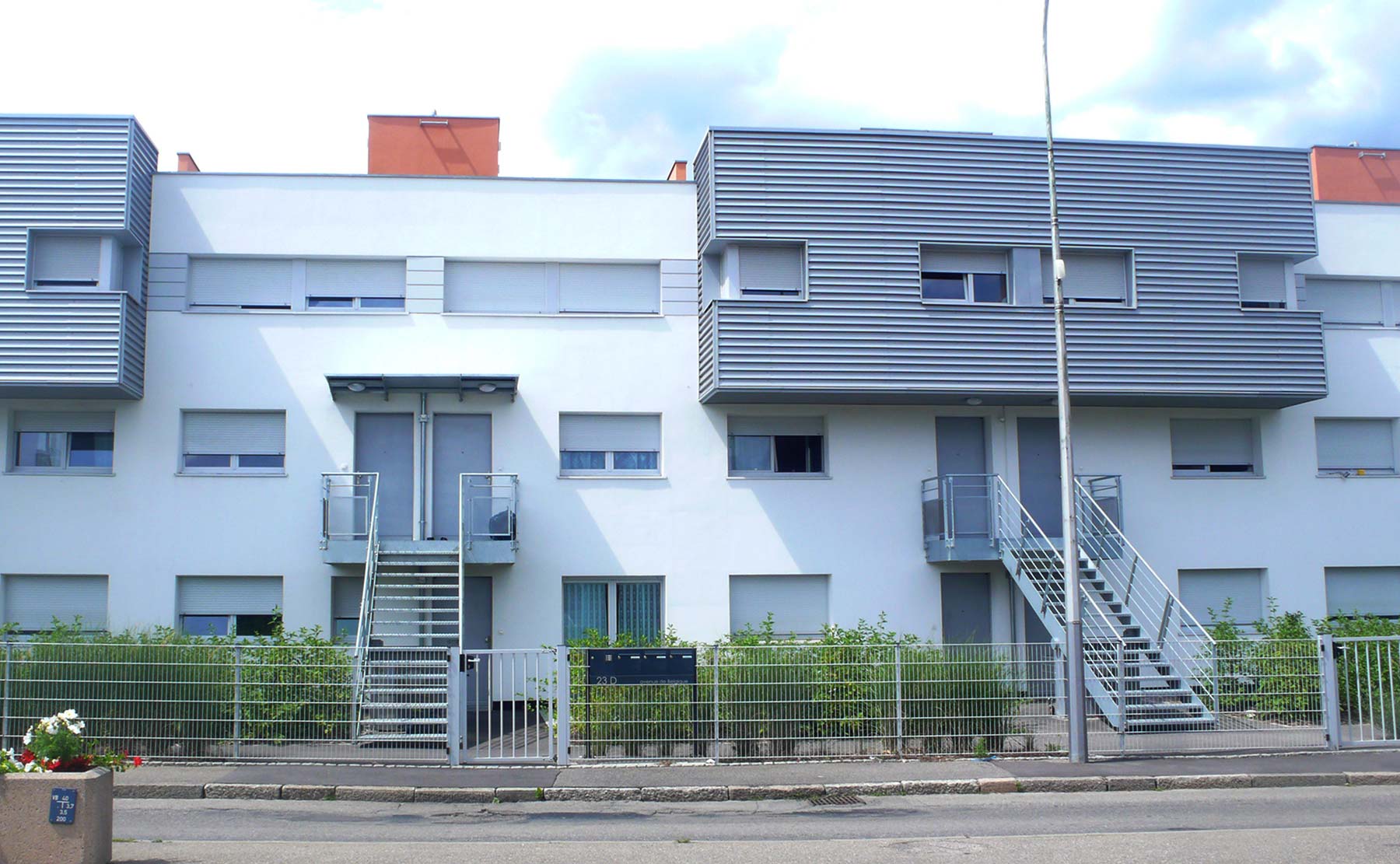 façade sud - 26 Logements (HLM) / Illzach