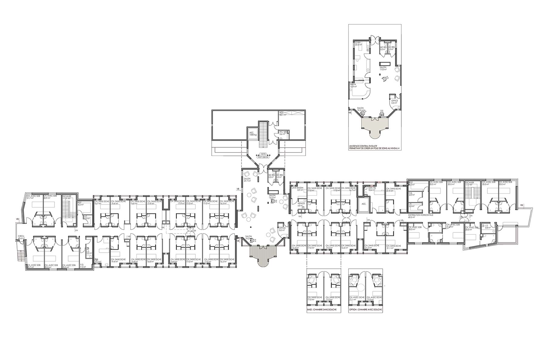 Plan niveau 4 - Maison de Retraite, Restructuration et extension / Soultzmatt